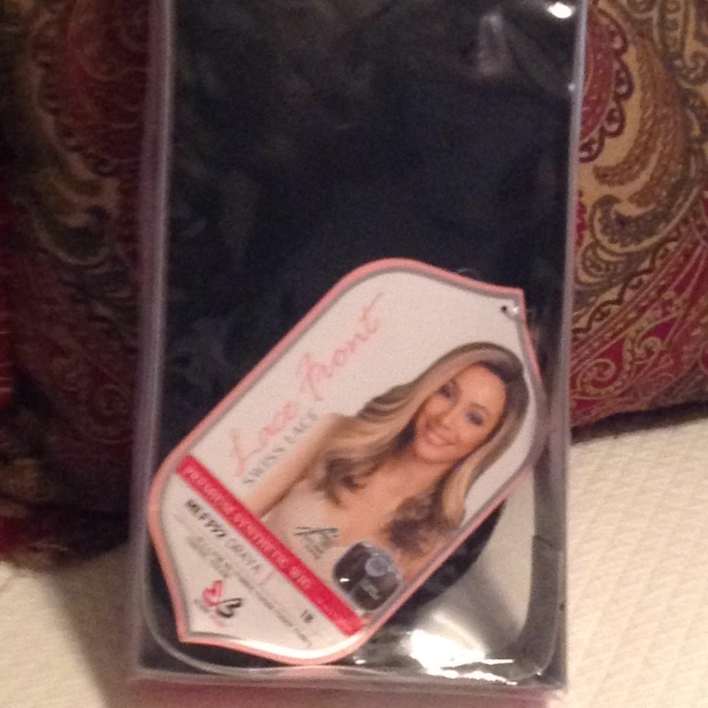 Synthetic lace front wig